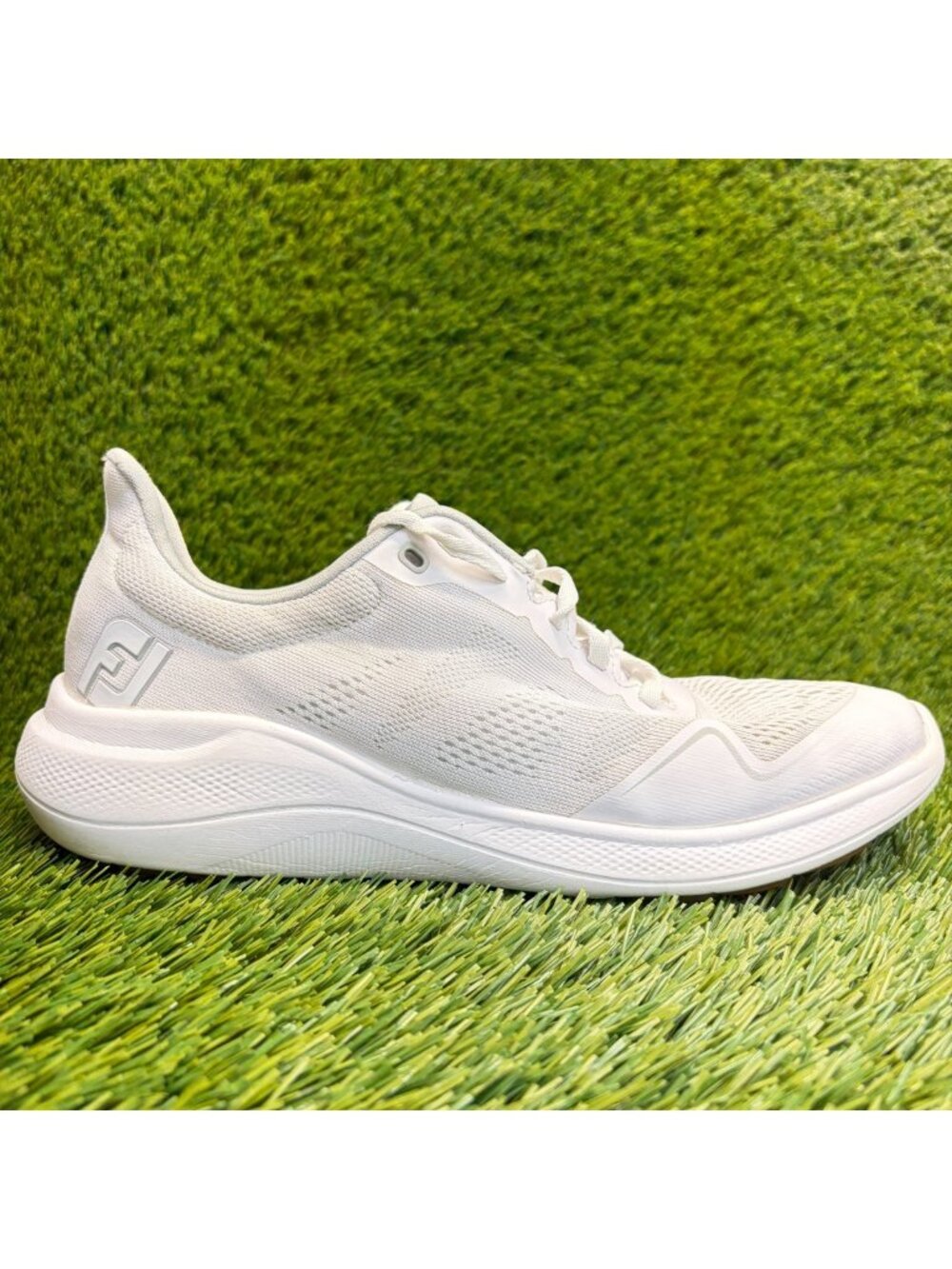 FootJoy Flex Womens Size 8.5 White Athletic Outdoor Spikeless Lace Up Golf Shoes